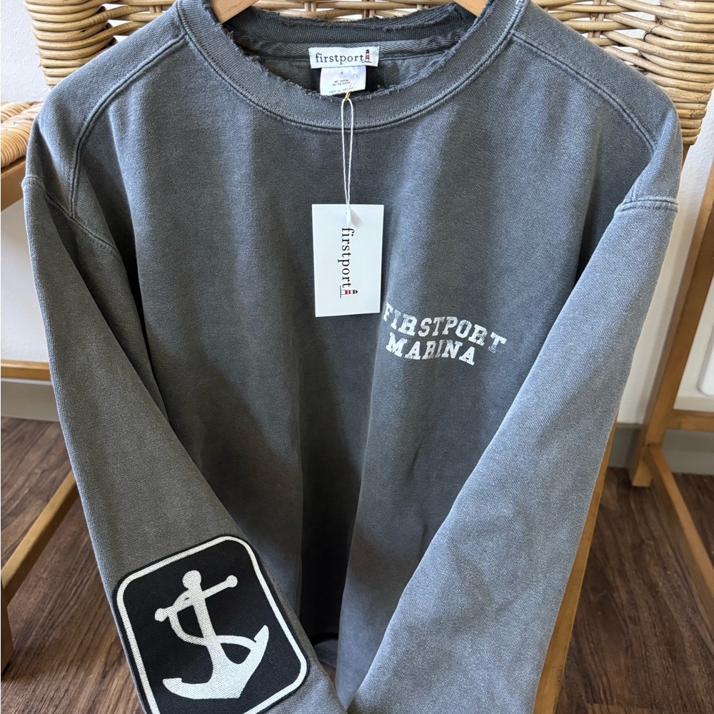 NWT firstport marina crewneck